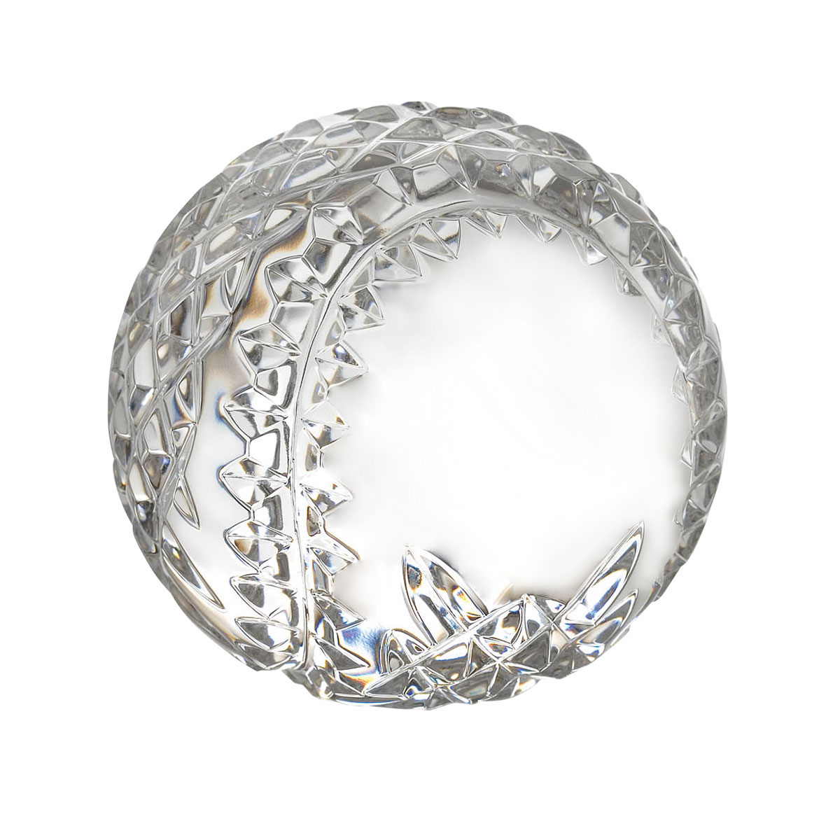 Waterford Crystal Blank Panel Baseball Paperweight